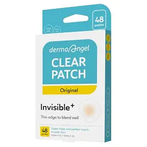 DERMA ANGEL Ultra Invisible Acne Patches for Cystic Acne Treatment Pimple Patches for Cystic Acne Blemish Patches Hydrocolloid Patches - Day & Night Use - UPGRADED (Acne Specialist 48 Count 3 Sizes)