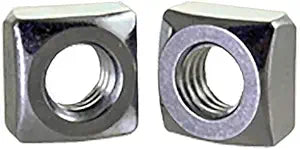 1"-8 Square Nuts Grade 2 Steel/Zinc Plated (Quantity: 25)
