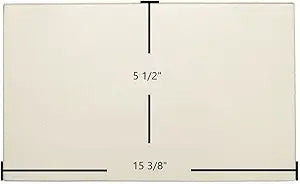 Dovre 2300 CB Ceramic Glass Panel Γ 15 3/8" x 5 1/2" Replacement