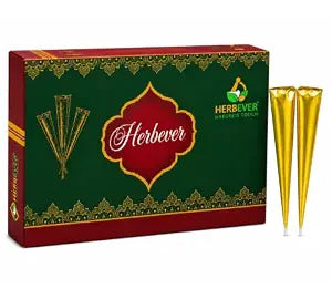 Ready-to-Use Henna Hair Color Cones, Reddish Brown, 25g Each, Pre-Filled Henna Paste, Pack of 12 Cones