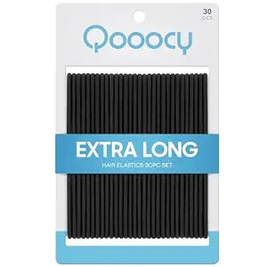 Extra Long Hair Ties for Thick Hair - Strong Hold Stretch Elastics