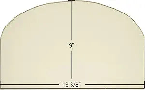 Cast Heat Door Glass Replacement Γ 13 3/8" x 9" Archtop High-Temperature Ceramic Glass Panel (Cast-Heat)