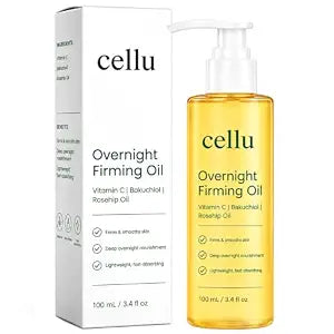 Cellu Overnight Firming Oil with Bakuchiol, Vitamin C & Rosehip Oil，1pc