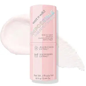 wet n wild Impossible Primer Stick, Enriched with Gooseberry & Jeju Blossom for a Brightening Durable Makeup Base, Vegan & Cruelty-Free