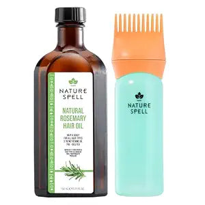 Nature Spell Rosemary Oil for Hair Growth with Comb Applicator, 5.07 Fl Oz