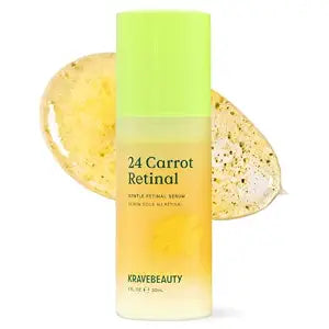 KraveBeauty 24 Carrot 0.05% Retinal Serum for Sensitive Skin, 30 mL