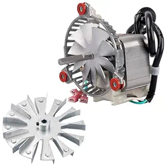 3-21-08639 Combustion Blower Motor with Fan Blade for Harman P68, XXV, P43, P61, P38, Advance, Accentra 52i Pellet Stoves, Replaces 3-21-00661