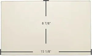 Country Flame Sequoia 2160 / FA 455 Ceramic Glass Panel Γ 15 1/8" x 8 7/8" (Part #700-1011-1)