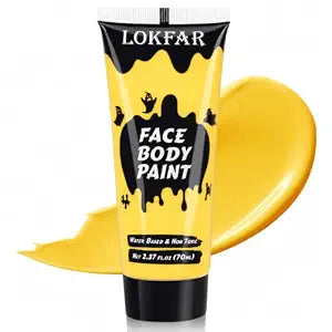 Yellow Face Body Paint for Halloween Makeup, Cream Water-Based, 2.37Oz