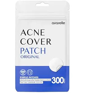 AVARELLE Original Hydrocolloid Acne Pimple Patches for face (300 Count)