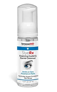 brazmedics brazzoMD Stye Relief Foaming Eyelid Cleanser 1.69 fl oz