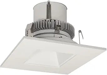 Nora Lighting NLCBC2-45630MPW/10 Nora Lighting NLCBC2-45630/10 4" Cobalt Click LED Square Reflector with Square Aperture Retrofit, 1000lm / 12W, 3000K