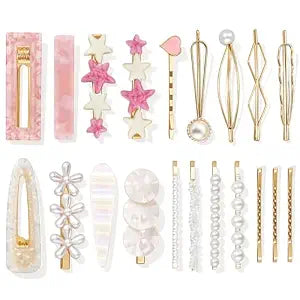SUMAJU 20 Pcs Decorative Hair Clips, Bobby Hair Pins Cute Barrettes