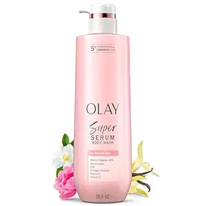 Olay Super Serum Body Wash for Women, For Normal Skin, 18.5 fl oz