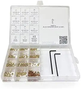 American/Master Padlock Pin Kit with Tools, Straight Pins, Gold, Padlock Re-Keying Kit