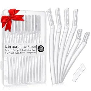 ProSuites 16 Count Dermaplane Razor for Women Face, Micro Blades