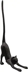 Cast Iron Toilet Tissue Holder,Cat Toilet Paper Holder Decorative Paper Stand for Bathroom or Kitchen Countertop,Cat Shape