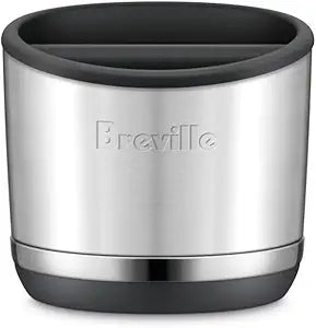Breville BEA501BSS Knock Box 10 Espresso Machine Accessory, 10 Puck Capacity, Brushed Stainless Steel