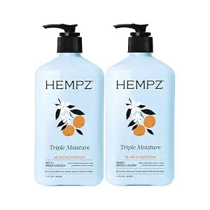 Hempz Herbal Whipped Body Cr��me, Triple Moisture, 17 Fl Oz, (Pack of 2)
