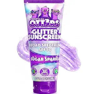Glitter Sunscreen SPF 50, Sparkle Sunscreen Lotion for Kids & Women, 4.5oz