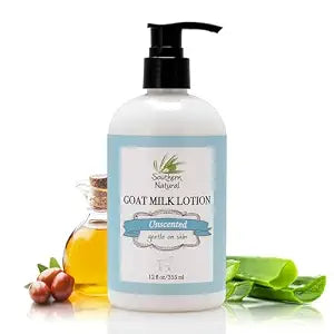 Southern Natural Goat Milk Lotion, Unscented 12 oz, Dry Sensitive Skin