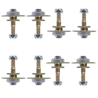 8pcs Furniture Rocking Chair Bearing Connecting Piece Rocking Chair Bearing Screws Bolts Kits Rocking Chair Furniture Hardware (45MM)