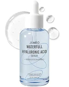 Jumiso Waterfull Hyaluronic Acid Serum 1.69 fl.oz / 50ml | Face Moisturizer, Facial Hydrating Serum for All Skin Types, Moisture Booster for Dry Skin | Vegan, Fragrance-Free