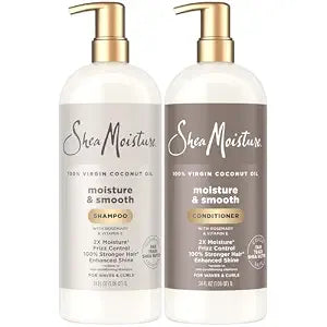 SheaMoisture Shampoo & Conditioner Set, Moisture & Smooth, 34 Oz Ea