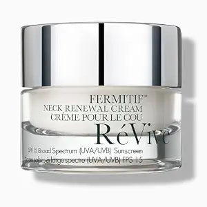 RéVive Fermitif Neck Renewal Cream, Neck & Décolletage Firming Day Cream with SPF 15, Tightening, Hydrating & Elasticity Enhancing, with Bio-Renewal Peptide & Bio-Firming Peptide, 15 ml / 0.5 oz