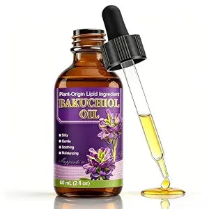 Bakuchiol Oil Organic Cold Pressed for Face, Retinol Alternative, 2 fl oz