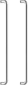 2 Pack 24" Glass Shower Door Towel Bar fit for Commercial and Residential Glass Doors, Stainless Steel Sliding Shower Door Handle with Chrome Surface Treatment