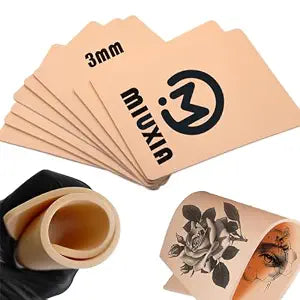 10pcs 3mm Tattoo Fake Skin 7.4x5.6" 3mm Tattoo Practice Skin
