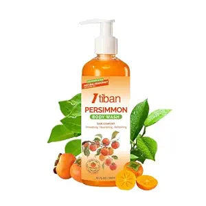 Persimmon Body Wash for Older People Smell, Deodorizing Soap for Aging Odor, Purifying Neutralizing, Intimate Area & Smelly Feet, Deep Cleansing Fresh Skin