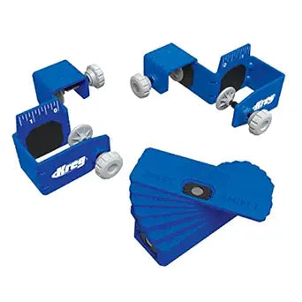 Kreg Drawer Front Mounting Tool Pro Kit - Steel Drawer Face Installation System - Create Consistent Gaps - Up to 1-1/2 Inch Overlay Alignment Tool - KCS-DFMT-PRO