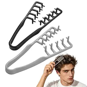 2 Pcs Texture Comb, Wide Tooth Volumizing Hair Comb, Anti-Frizz Root Lifter