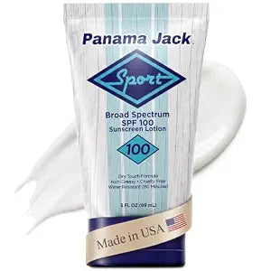 Panama Jack Sport Travel Size Sunscreen Lotion SPF 100, 3 FL OZ (Pack of 1)