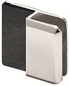 C.R. LAURENCE DSBEV1CH CRL Chrome Beveled Style Frameless Shower Door Stop