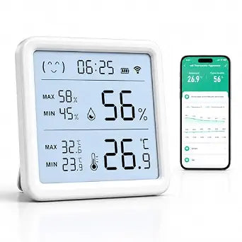 WiFi Thermometer Hygrometer, Indoor Temperature & Humidity Monitor
