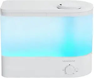 MEGAWISE 6L Ultrasonic Cool Mist Humidifier for Bedroom, Quiet Operation Under 28dB, 28W Energy-Saving Design, Auto Shut-Off for Baby Room, Large Room and Indoor Plants