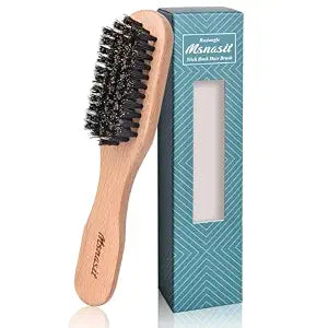 Travel Size Slick Back Hair Brush,Small Wood Edge Control Hairbrush