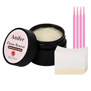 Eyelash Extension Remover 10g, Rose Scent - Fast-Dissolving, Gentle for Sensitive Skin, Creamy Formula, No Residue, Professional & Home Useï¿½ï¿½ï¿½1 