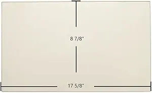 Russo GV-21, C-80, W-18, W-20, W-25, WI-30, CW-75, C-75 Glass Panel (R-061-2492) Γ 8 7/8" x 17 5/8" High-Temperature Ceramic Replacement