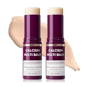 All-in-One Moisturizing Balm Stick with Calcium & Collagen ��� Anti-Aging Skin Repair for Face, Eyes, Lips, Neck ��� Hydrating Portable Skincare, 2-Pack