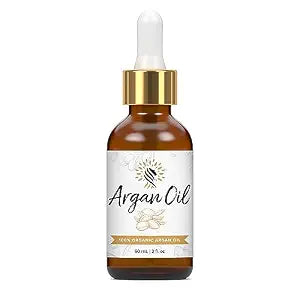 Argan Cosmetics 100% Pure Organic Moroccan Argan Oil, Unscented – 2 Fl Oz