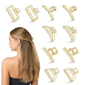10 Pcs Small Gold Hair Clips, Small Metal Hair Clips for Women