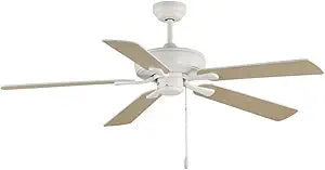 Maxim Lighting Super-Max 52" Ceiling Fan | Matte White Finish | Transitional Indoor Ceiling Fan | Ideal for Bedrooms, Living Rooms & Great Rooms | 88935MW