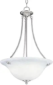 Maxim Lighting Malibu 3-Light Pendant Light | Satin Nickel Finish | Transitional Indoor Light Fixture | Ideal for Kitchen Islands & Dining Rooms | Dimmable | Home Decor Ceiling Fixture | 2682MRSN