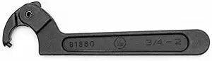 GEARWRENCH Adjustable Pin Black Oxide Spanner Wrench, 1/8" Pin, 3/4" to 2" - 81860