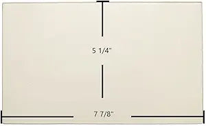 Dovre 2000 Super, Super 8 Ceramic Glass Panel Γ 7 7/8" x 5 1/4" Replacement