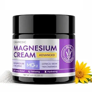Magnesium Cream for Sleep, Muscle, Feet, Knees & Legs, 4.2 OZ